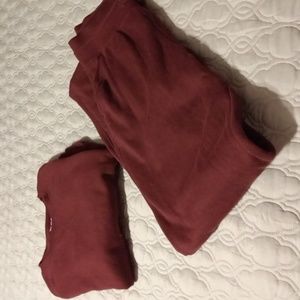 Take Gear 2 Piece Dark Maroon Jogger Set. NWOT